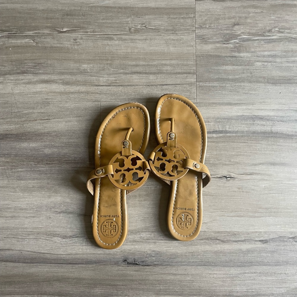 Tory Burch Miller Sandal in Patent Nude 8.5